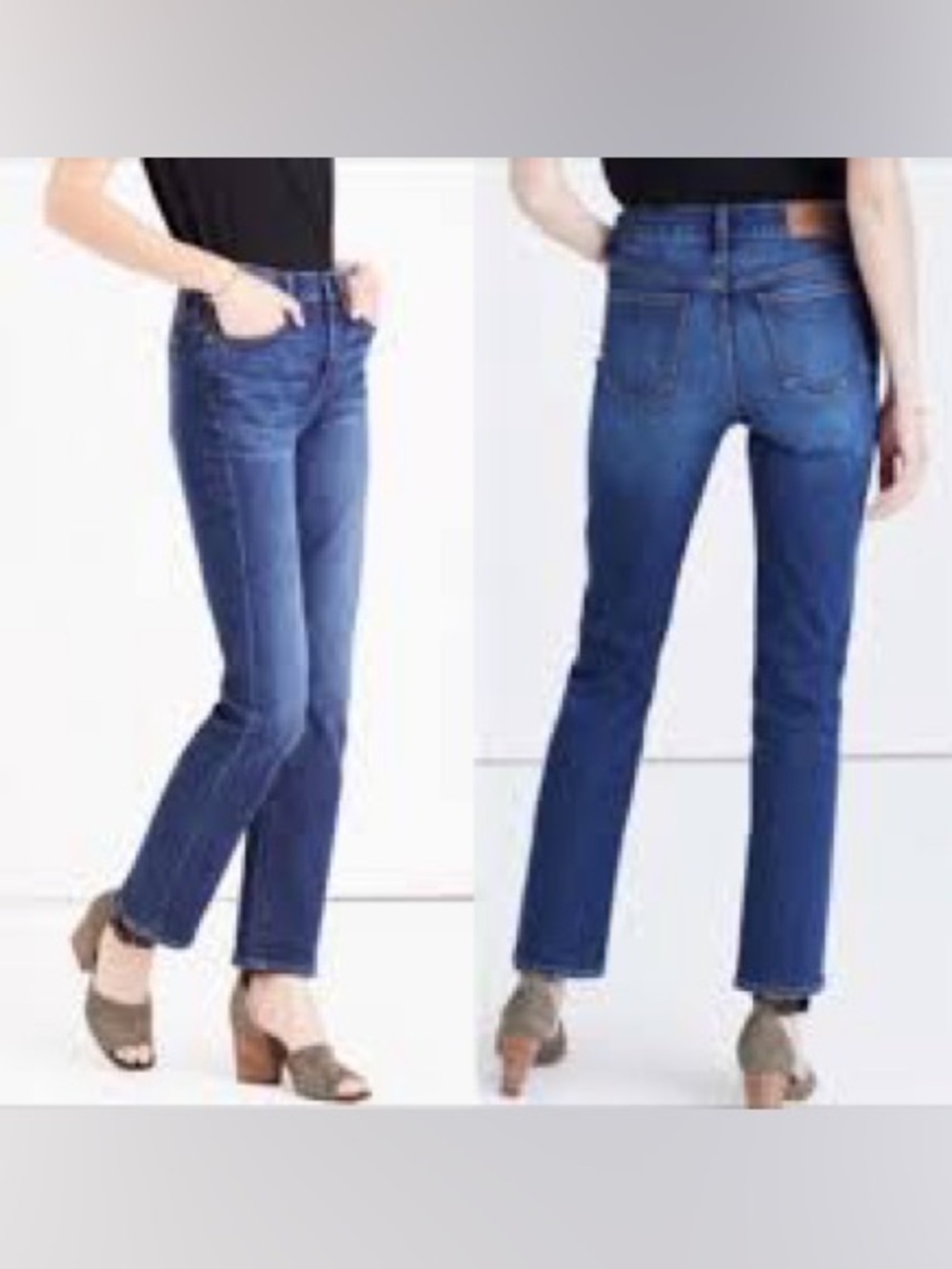 Madewell Cruiser Straight Cropped Indigo Jeans Sz27